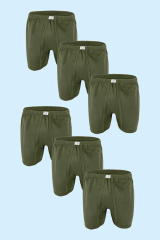 Ceylanoğlu 6'lı Paket Erkek Renkli Penye Paçalı