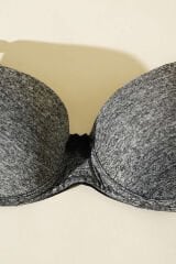 Micro Destekli Sütyen Kırçılı Gri