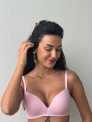 Cansoy Telsiz Desteksiz Pembe Sütyen Takımı