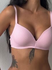 Cansoy Telsiz Desteksiz Pembe Sütyen Takımı