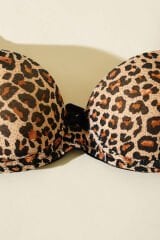 Micro Destekli Sütyen Leopar