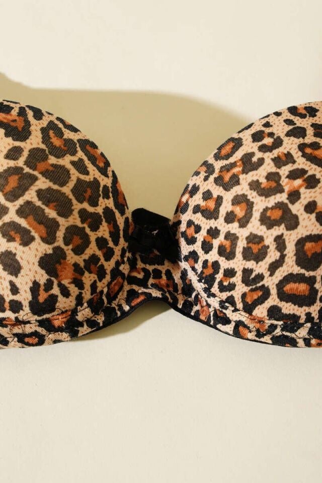 Micro Destekli Sütyen Leopar