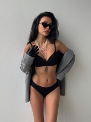 Cansoy Telsiz Desteksiz Siyah Sütyen Takımı