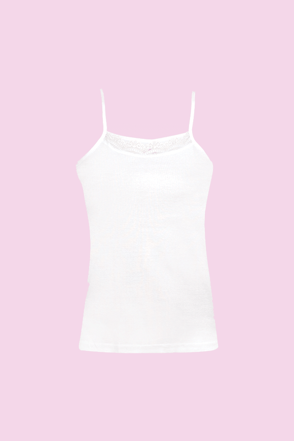 Ceylanoğlu 3'lü Paket Kadın Dantelli İp Askılı Ribana Atlet