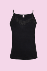 Ceylanoğlu 3'lü Paket Kadın Güpürlü İp Askılı Ribana Atlet