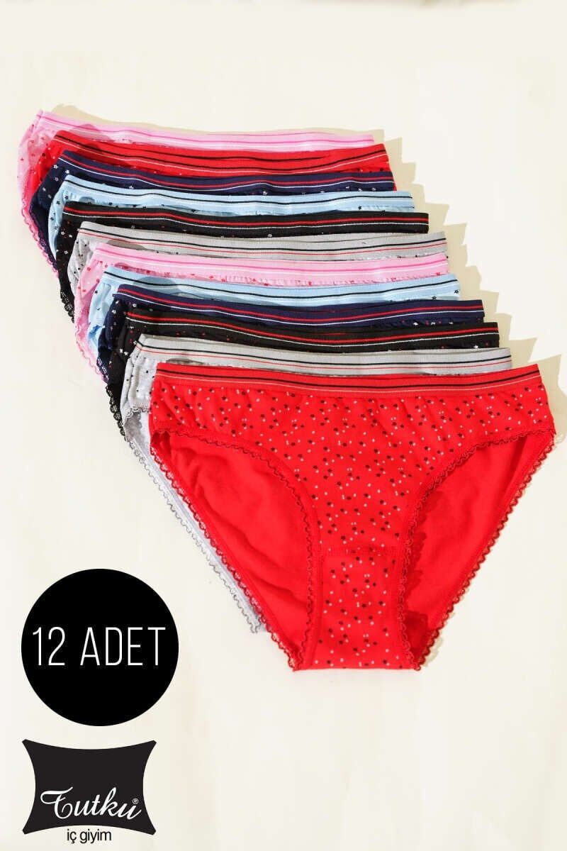 Tutku Kadın 12'li Paket Wendy Bikini 6/XXL