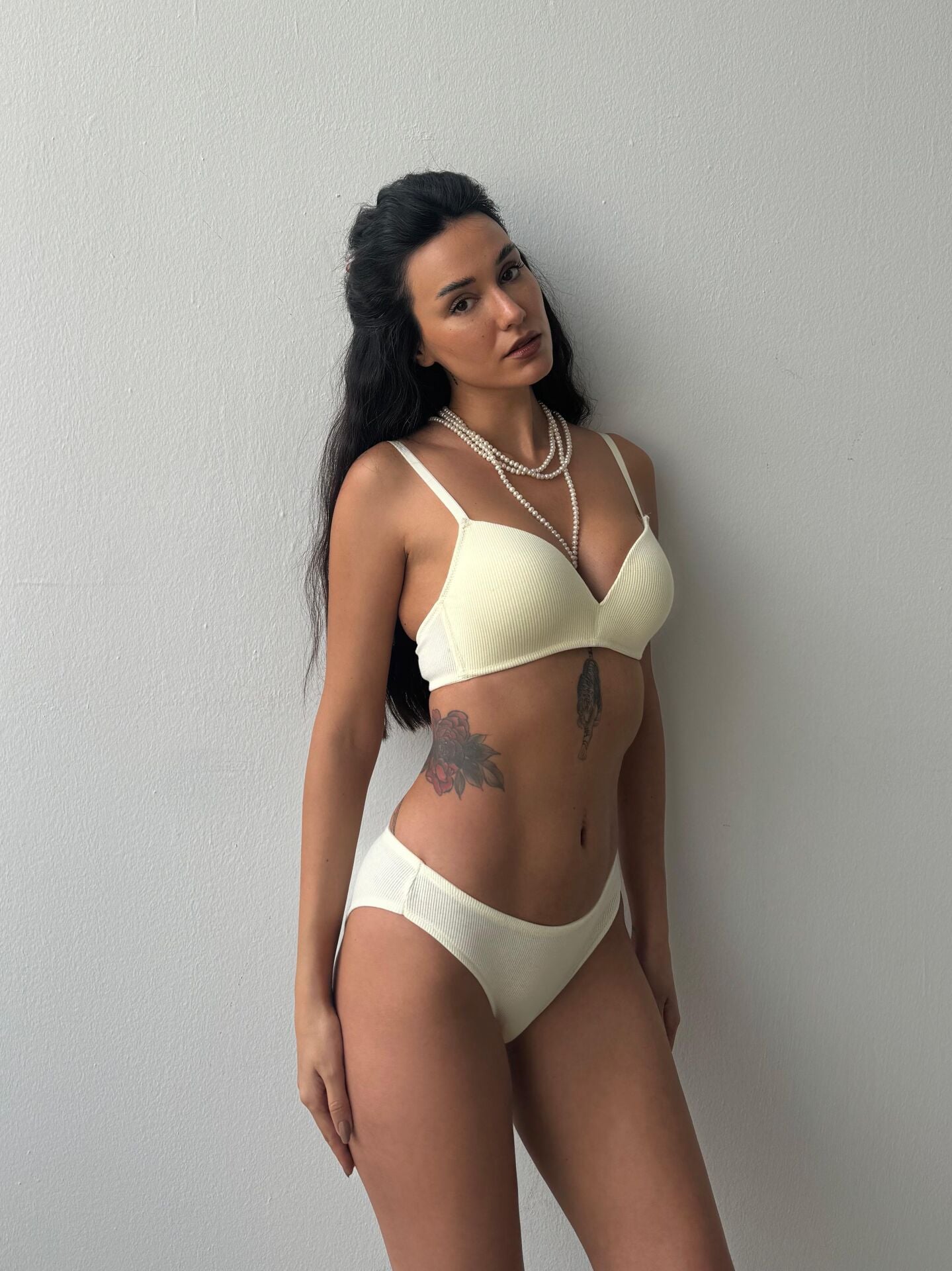 Cansoy Telsiz Desteksiz Ekru Sütyen Takımı