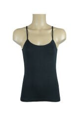 Ceylanoğlu 3'lü Paket Bayan Likralı Saten İp Askılı Atlet