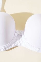 Straplez Desteksiz Sütyen Beyaz