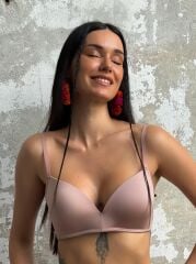 Cansoy Telsiz Desteksiz Pudra Sütyen Takımı