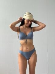 Cansoy Telsiz Desteksiz Petrol Sütyen Takımı