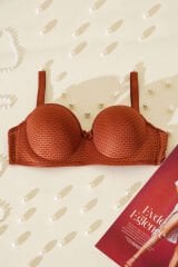 Yekpare Desteksiz Sütyen  Bakır